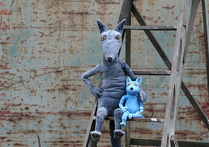 Großer Wolf & kleiner Wolf Theatrio Figuren Theaterhaus Hannover